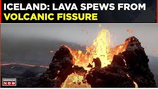 World News: Lava Spews From Volcanic Fissure | Iceland Volcanic Eruption | Grindavik | Top News