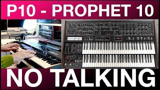 P10 PROPHET 10 NO TALKING ALL PLAYING SOUNDS DEMO Cherry Audio