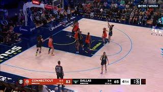 Lou Lopez-Senechal scores a couple buckets late in Dallas Wings vs Connecticut Sun | WNBA Basketball