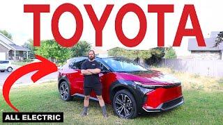 Toyota Is Going Electric Now?!? (NEW Toyota BZ4X)