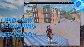 How To Get ipad View In Pubg Mobile On Gameloop Emulator | Resolution+Keymapping Full Tutorial