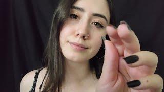 ASMR | Brushing and Scratching Away Stress with Long Nails (Whispered)