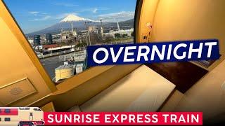 Japan's Overnight Train · SUNRISE EXPRESS  Tokyo  Okayama  The LAST Year Round Sleeper