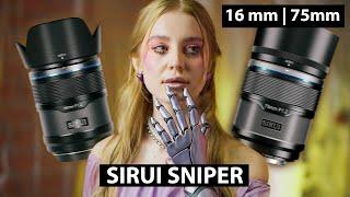 Silent Sniper. Sirui Sniper 16mm F1.2 and 75mm F1.2 REVIEW