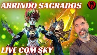 ABRINDO SAGRADOS NA LIVE COM SKYASTERIX | RAID: SHADOW LEGENDS