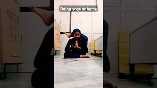 doing yoga at home #adwita#healthylife#yoga#