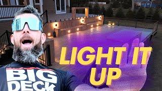 Deck Lighting Ideas (full lighting install) with night shots