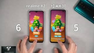 Redmi k30 vs Realme x2 speed test comparison