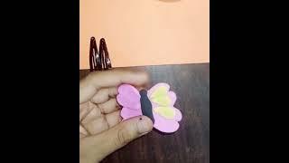 DIY butterfly hair clip ||#craft #Craftforums