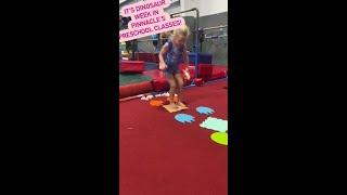 Dinosaur Week in Preschool Gymnastics