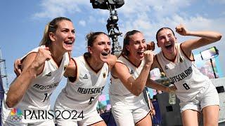 Germany unseats Team USA in 3x3 women's basketball opener at Paris Olympics | NBC Sports