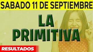 Resultado del sorteo Primitiva del Sábado 11 de Septiembre del 2021