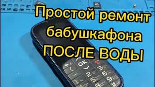 ПРОСТОЙ РЕМОНТ ТЕЛЕФОНА ПОСЛЕ ПОПАДАНИЯ ВОДЫ/Philips Xenium X2301/ хороший бабушкафон!