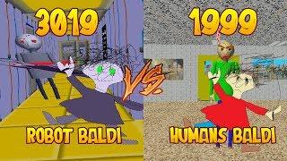 Future 3019 (1000 Yrs later) vs Original Now 1999 In Baldi's Basics Super Duper Ultra Fast