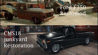 Ford F350 Restomod - Junkyard Restoration Gameplay Timelapse - Car Mechanic Simulator 2018 CMS18