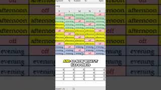Implement a dynamic scheduling system in Excel