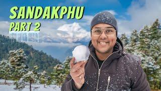 Sandakphu Snowfall and Local Food | Thrilling Road Trip to Ahal Chandu Thakum by vintage Land Rover