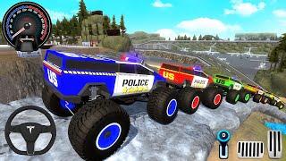 Juegos De Carros - Police Monster Trucks Impossible Driver #2 - Car Extreme Racing Android GamePlay