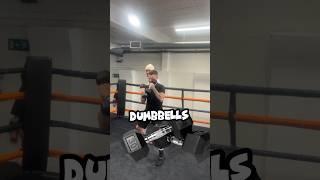 Heavy dumbbell shadow boxing  #tutorial #boxing #boxingtraining #shadowboxing #learntobox #shorts