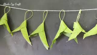 Easy Door Hanging Torna with mango leaves | decorative ideas | mango leaf door decoration