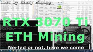 RTX 3070 Ti Mining ETH Hashrate - Mmmm depends on price