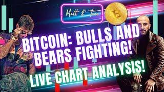 BITCOIN: BULLS AND BEARS FIGHTING! - LIVE BITCOIN PRICE ANALYSIS!