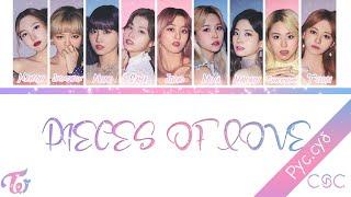 TWICE(트와이스/トゥワイス) -「PIECES OF LOVE」(Color Coded Lyrics Rus/Rom/Kan) {RUS}