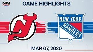 NHL Highlights | Devils vs Rangers – Mar. 7, 2020