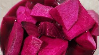 How to make red pickles from turnips and beets#pickled #turnip #appetizers #beets