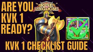 Are You KVK Ready? | Rise of Kingdoms KVK 1 Checklist Guide