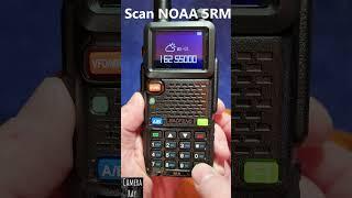 Scan NOAA Weather Channels Baofeng 5RM Radio #baofeng #baofeng5rm