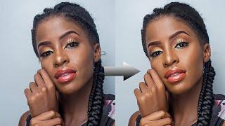 Photoshop Tutorial: FREQUENCY SEPARATION For Indoor,  Makeup Studio Portraits 2020 | Skin Retouching