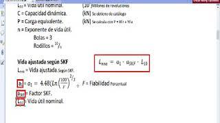 Calculo de vida util rodamiento