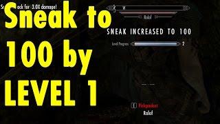 Sneak to 100 by LEVEL 1 - Skyrim Special Edition - xBeau Gaming