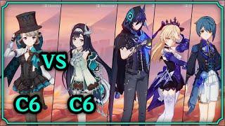 C6 Lanyan vs C6 Lynette [Damage Showcase] On-Field DPS Taser (Electrocharge) Team With Ororon.