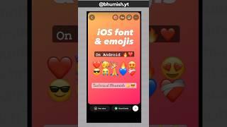 Honista v5.0 Tutorial | Full iOS Instagram On ANDROID | Emojis+Fonts + Round Edge on Android #shorts