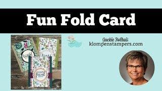Fun Fold Card Using Share What You Love Designer Series Paper