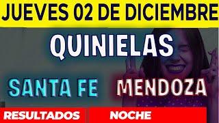 Resultados Quinielas Nocturna de Santa Fe y Mendoza, Jueves 2 de Diciembre