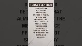 Debunking Dr. Oz: Unveiling Unsubstantiated Medical Advice! 🩺 | Evidence-Based Analysis