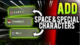 HOW TO ADD DIFFERENT SYMBOLS ツ AND SPACE TO YOUR GAME NAME IN PUBG MOBILE!