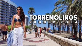 Torremolinos Spain Hot and Sunny Town Summer 2024 August Update Costa del Sol | Málaga [4K]