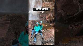 Reality VS social media #zion national park #shorts