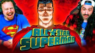 ALL STAR SUPERMAN (2011) IS PEAK SUPERMAN!! MOVIE REACTION!! First Time Watching! DC Studios