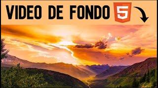  como Poner un VIDEO de FONDO en HTML5 