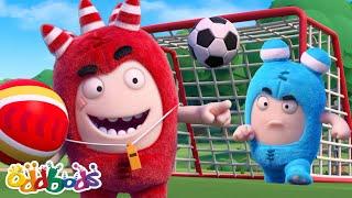 Soccer Practice - Who Will Win?  | Oddbods | Funny Cartoons | Moonbug Kids Express Yourself!