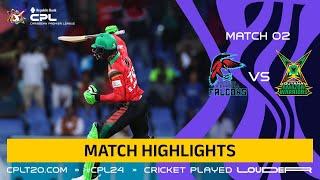 Highlights | Antigua & Barbuda Falcons vs Guyana Amazon Warriors | CPL 2024