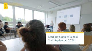 Start-up Summer School 2024: Digitale Innovationen für den Alltag