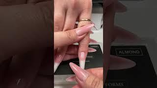 Dual form nail extension snaps #asmr #nails