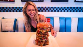 Trying To Beat The Record For Denmark's "Big Boss" Speed Eating Burger Challenge!