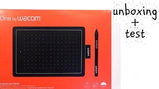 CREATIVE PEN TABLET ONE BY WACOM SMALL (CTL-472-N) - UNBOXING AND TEST